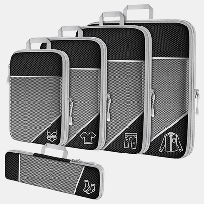 5-pak Kompressionsopbevaringskuber – Optimer Din Opbevaring med Lethed Tech Butik Sort