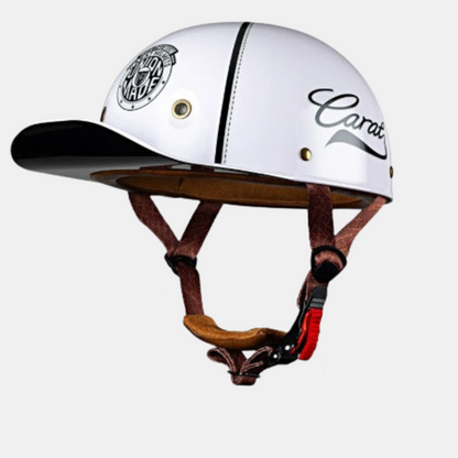 Motorcykelhjelm med Letvægts ABS-skal – Stilfuld Beskyttelse til Enhver Tur Motorcycle Helmets Tech Butik Hvid-karat M (Hovedomkreds: 55-56 cm; 21-6-22. 1 tommer)