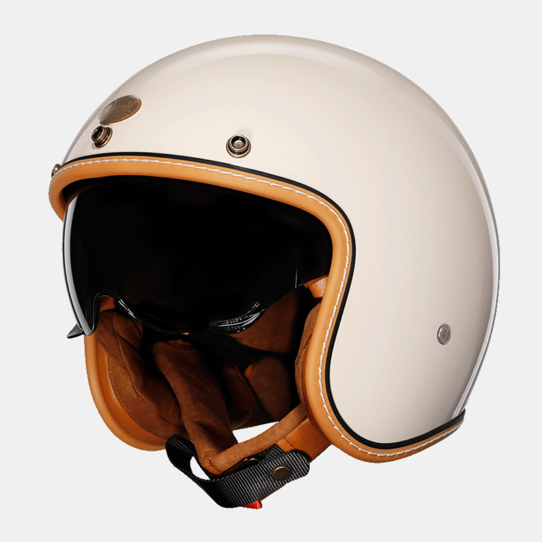 Åbn ansigt Motorcykelhjelm – Ultimativ Komfort og Retrostil Motorcycle Helmets Tech Butik Lyserød S