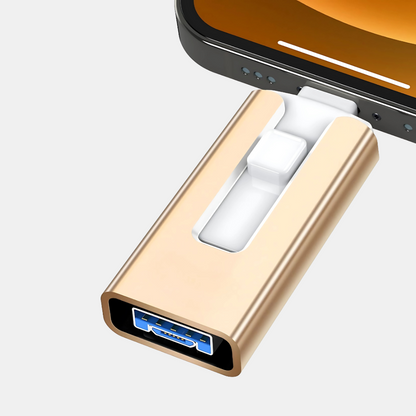 USB-drev – Udvid Lagerplads Øjeblikkeligt til Fotos & Videoer USB-flashdrev Tech Butik Guld 128GB
