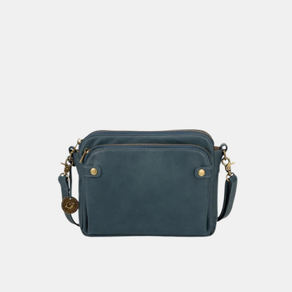 Elegant Læderskuldertaske til Hverdagsbrug Håndtasker Tech Butik Grøn