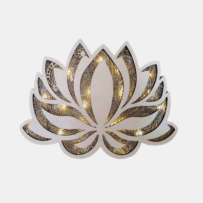 Spirituel Lotus Væglampe – Rolig, Elegant og Harmonisk Belysning til Hjemmet Wall light Tech Butik Lotus 31 × 31 × 3 cm