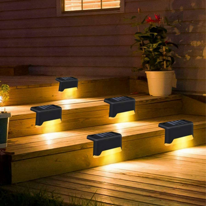 Deluxe Udendørs Solcelle Væglamper – Stilfulde & Effektive Udendørs belysning Tech Butik Sort