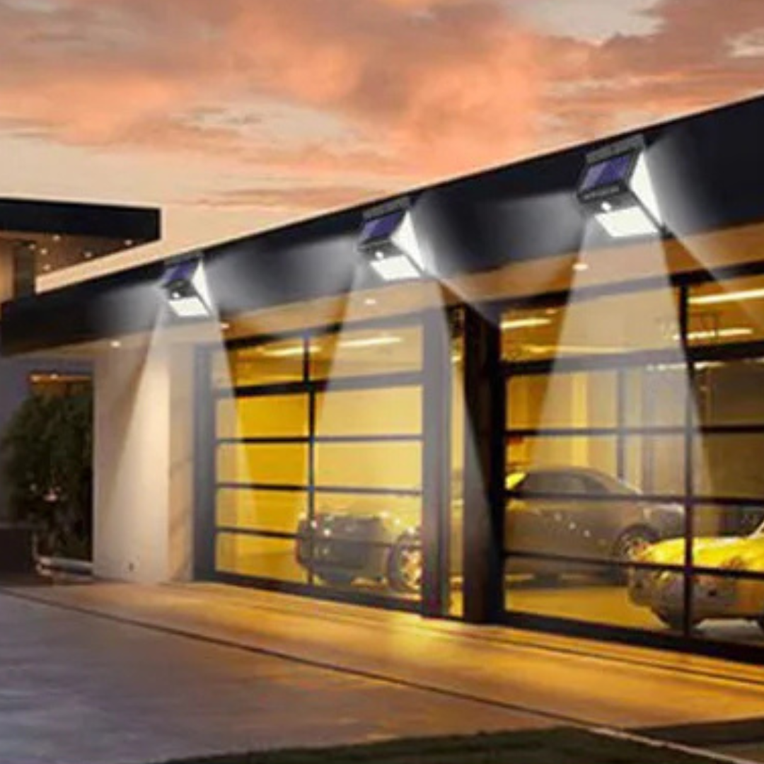 Solcelle LED Bevægelseslampe – Udendørs Have Sikkerhedslampe Udendørs belysning Tech Butik