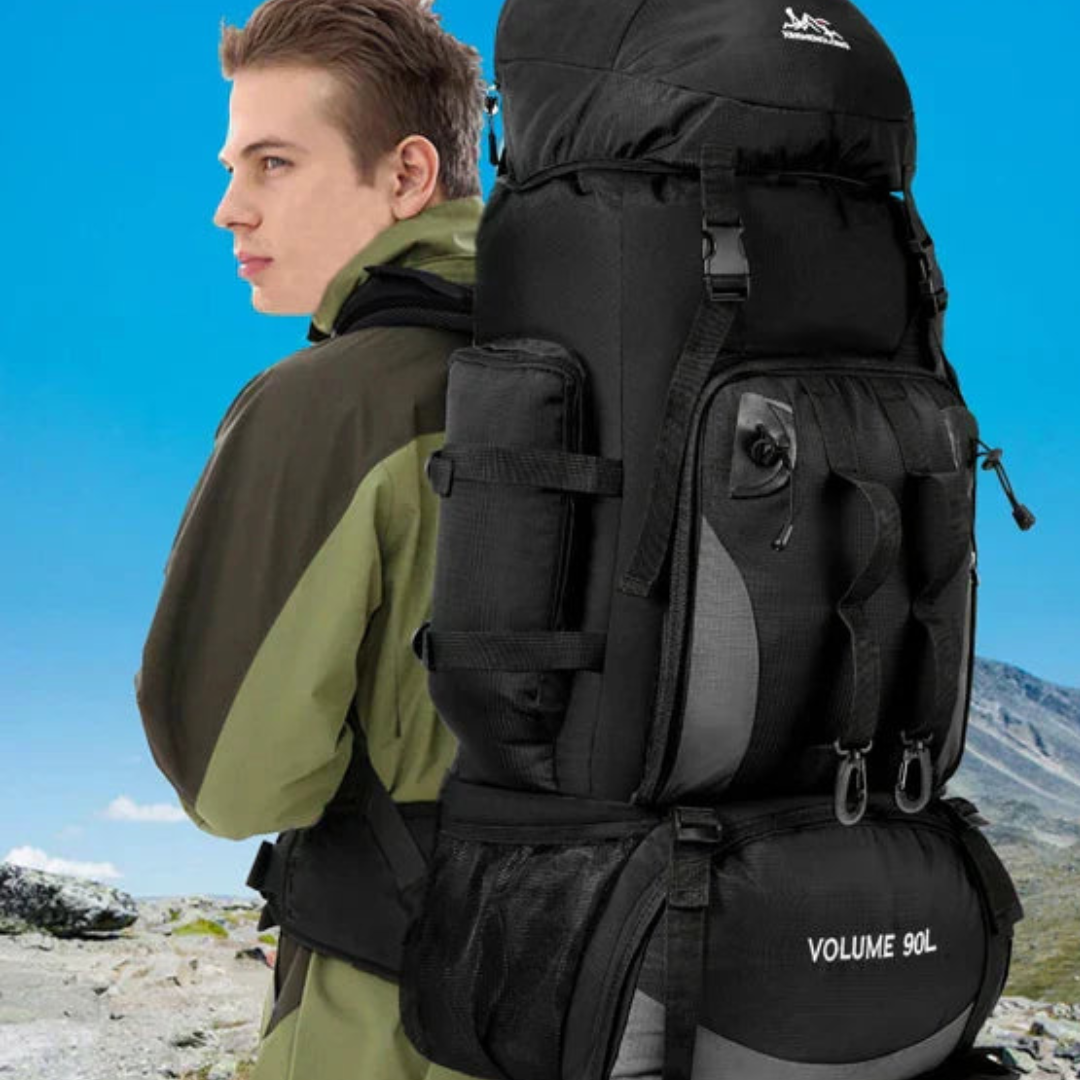Heavy-Duty 90L Vandtæt Vandreturs- & Campingrygsæk – Holdbar og Pålidelig Rygsække Tech Butik