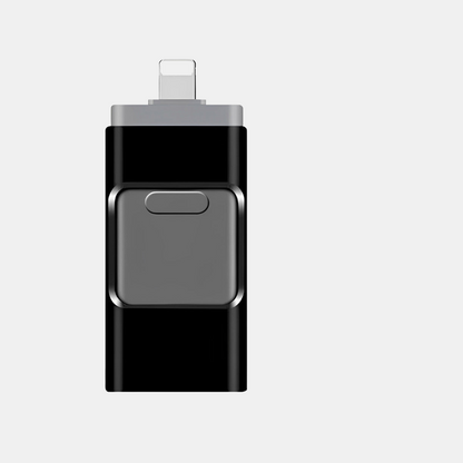 4-i-1 High-Speed USB-Drev – Problemfri Dataoverførsel USB-flashdrev Tech Butik Sort 64GB