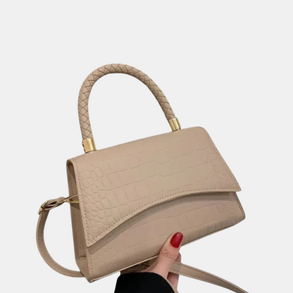 Elegant håndtaske med praktisk top-hank Håndtasker Tech Butik Khaki