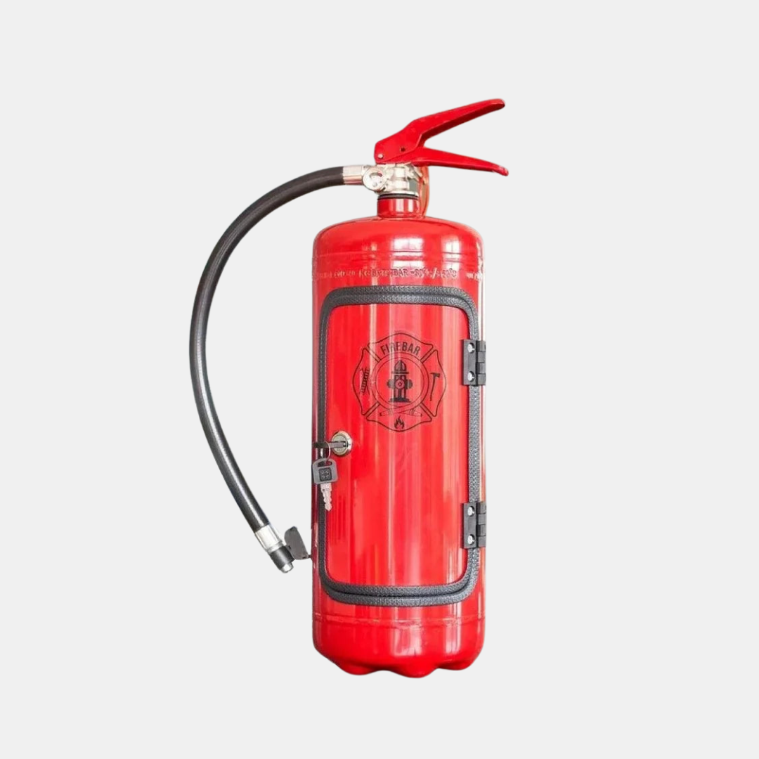 Skjult Bar Brandslukker – Unik & Stilfuld Opbevaring til Drikkevarer Møbler Tech Butik Rød