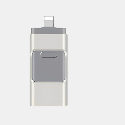 4-i-1 High-Speed USB-Drev – Problemfri Dataoverførsel USB-flashdrev Tech Butik Sølv 64GB