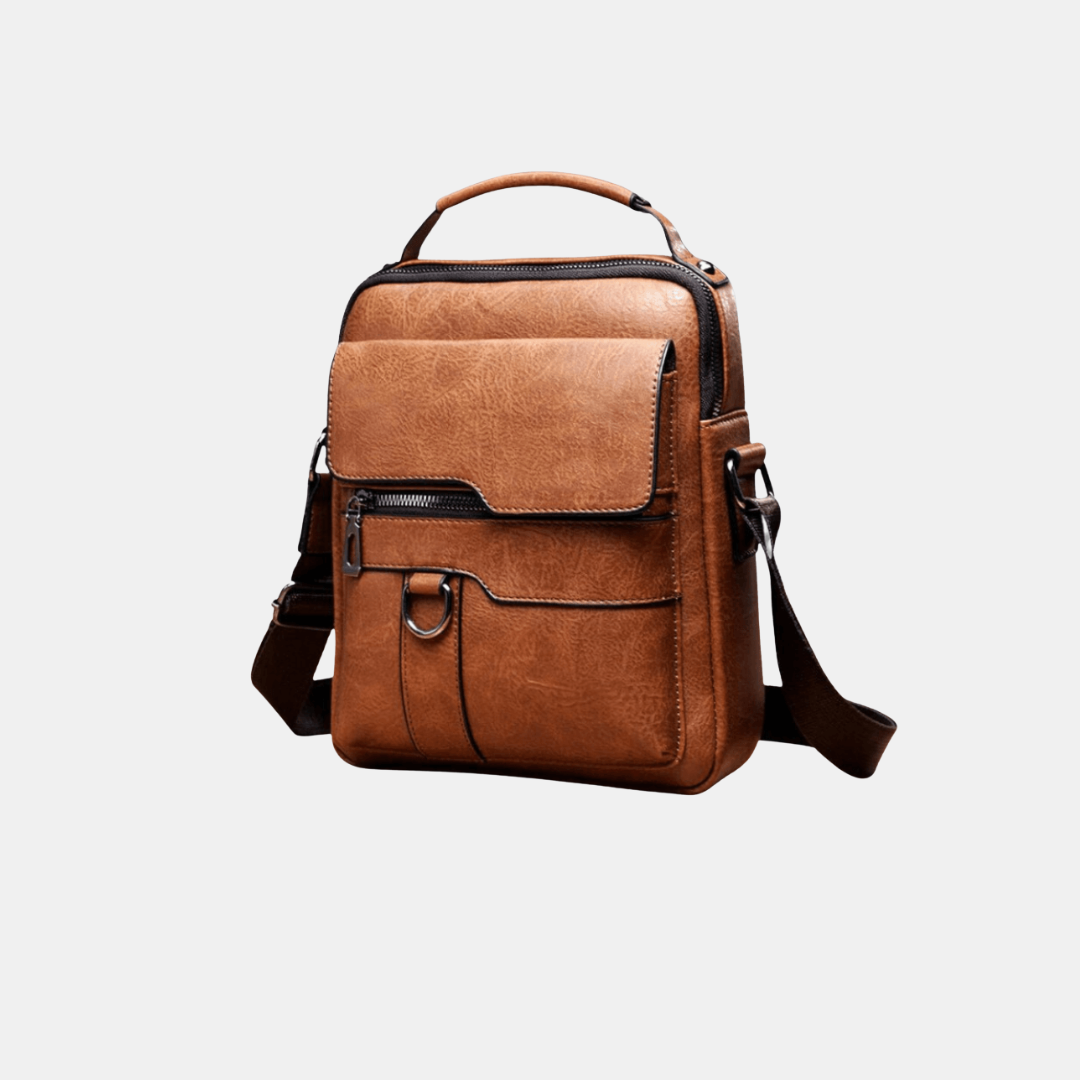 Herre Læderskuldertaske – Slank & Praktisk Håndtasker Tech Butik