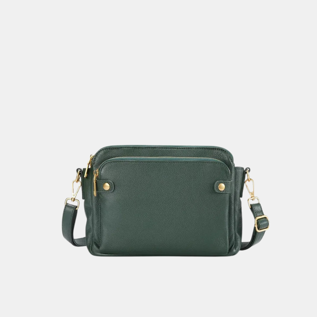 Elegant Læderskuldertaske til Hverdagsbrug Håndtasker Tech Butik Blå