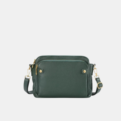 Elegant Læderskuldertaske til Hverdagsbrug Håndtasker Tech Butik Blå