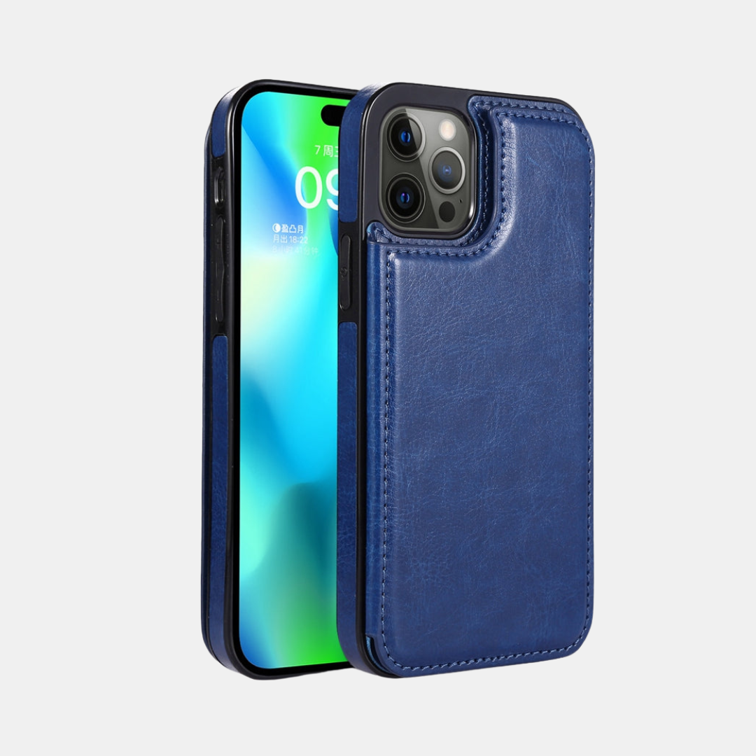 Magnetisk Lædertelefon-etui med Kortlomme Mobiltelefontilbehør Tech Butik