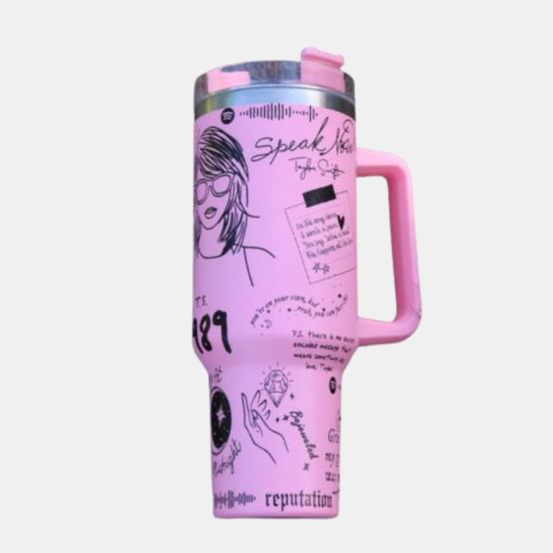 Isoleret Drikkeglas i Rustfrit Stål - Nyd Din Drik med Stil og Inspiration Tumbler Tech Butik Pink