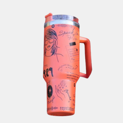 Isoleret Drikkeglas i Rustfrit Stål - Nyd Din Drik med Stil og Inspiration Tumbler Tech Butik Orange