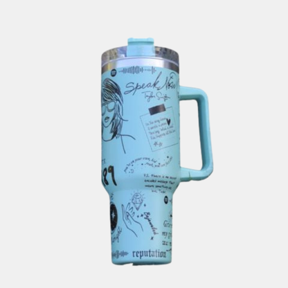 Isoleret Drikkeglas i Rustfrit Stål - Nyd Din Drik med Stil og Inspiration Tumbler Tech Butik Blå