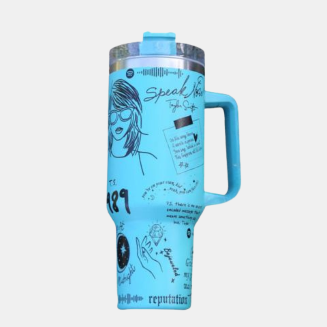 Isoleret Drikkeglas i Rustfrit Stål - Nyd Din Drik med Stil og Inspiration Tumbler Tech Butik Mørkeblå