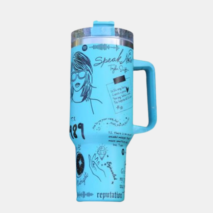 Isoleret Drikkeglas i Rustfrit Stål - Nyd Din Drik med Stil og Inspiration Tumbler Tech Butik Mørkeblå