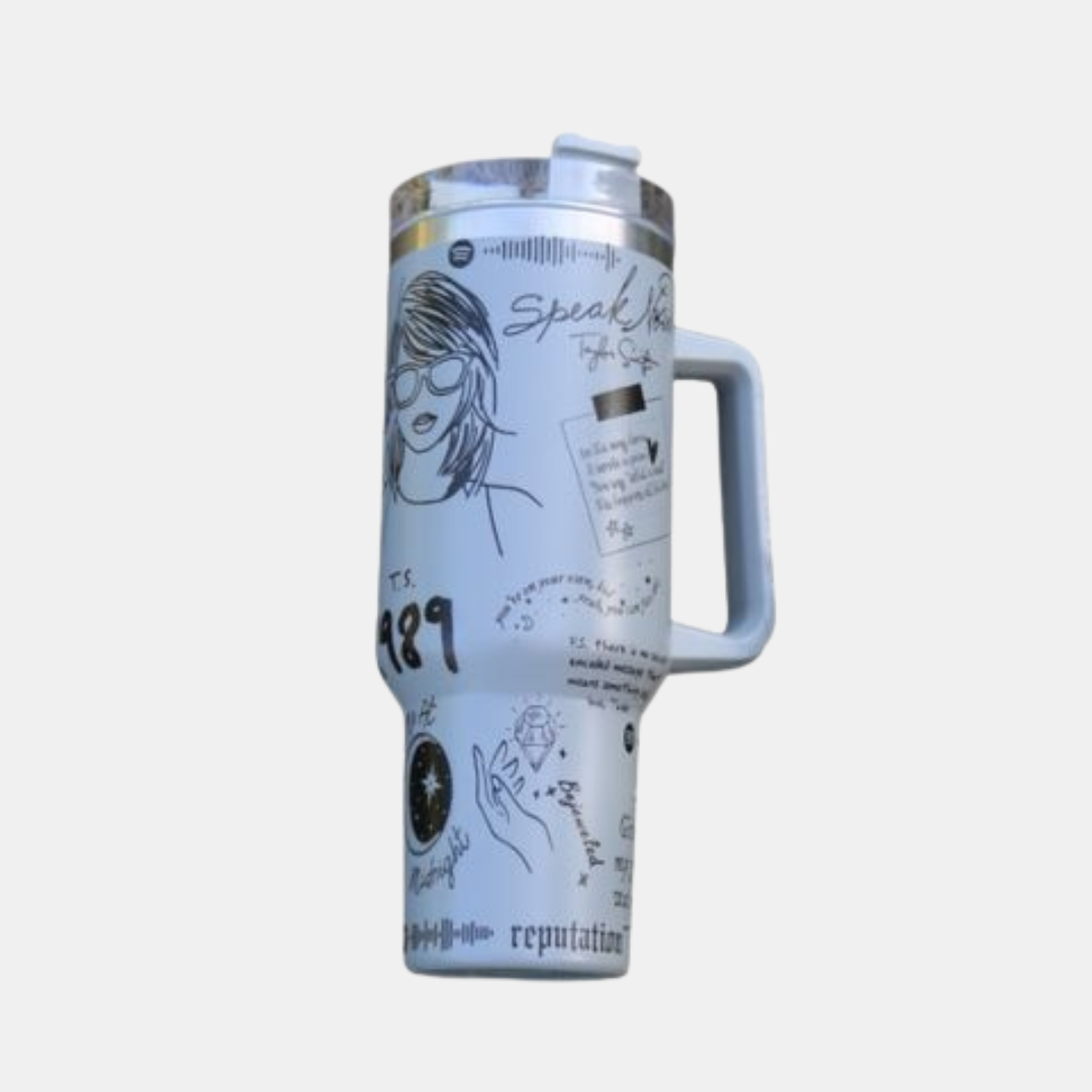 Isoleret Drikkeglas i Rustfrit Stål - Nyd Din Drik med Stil og Inspiration Tumbler Tech Butik Grå