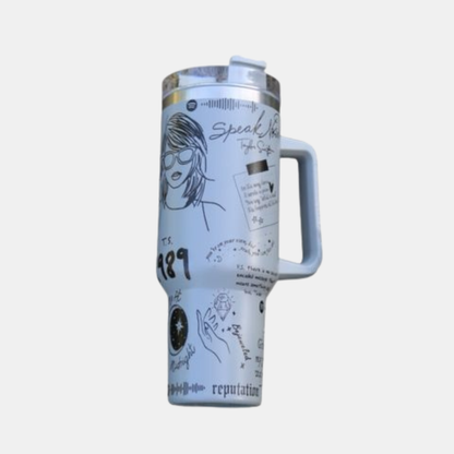 Isoleret Drikkeglas i Rustfrit Stål - Nyd Din Drik med Stil og Inspiration Tumbler Tech Butik Grå