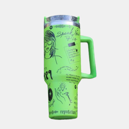 Isoleret Drikkeglas i Rustfrit Stål - Nyd Din Drik med Stil og Inspiration Tumbler Tech Butik Grøn