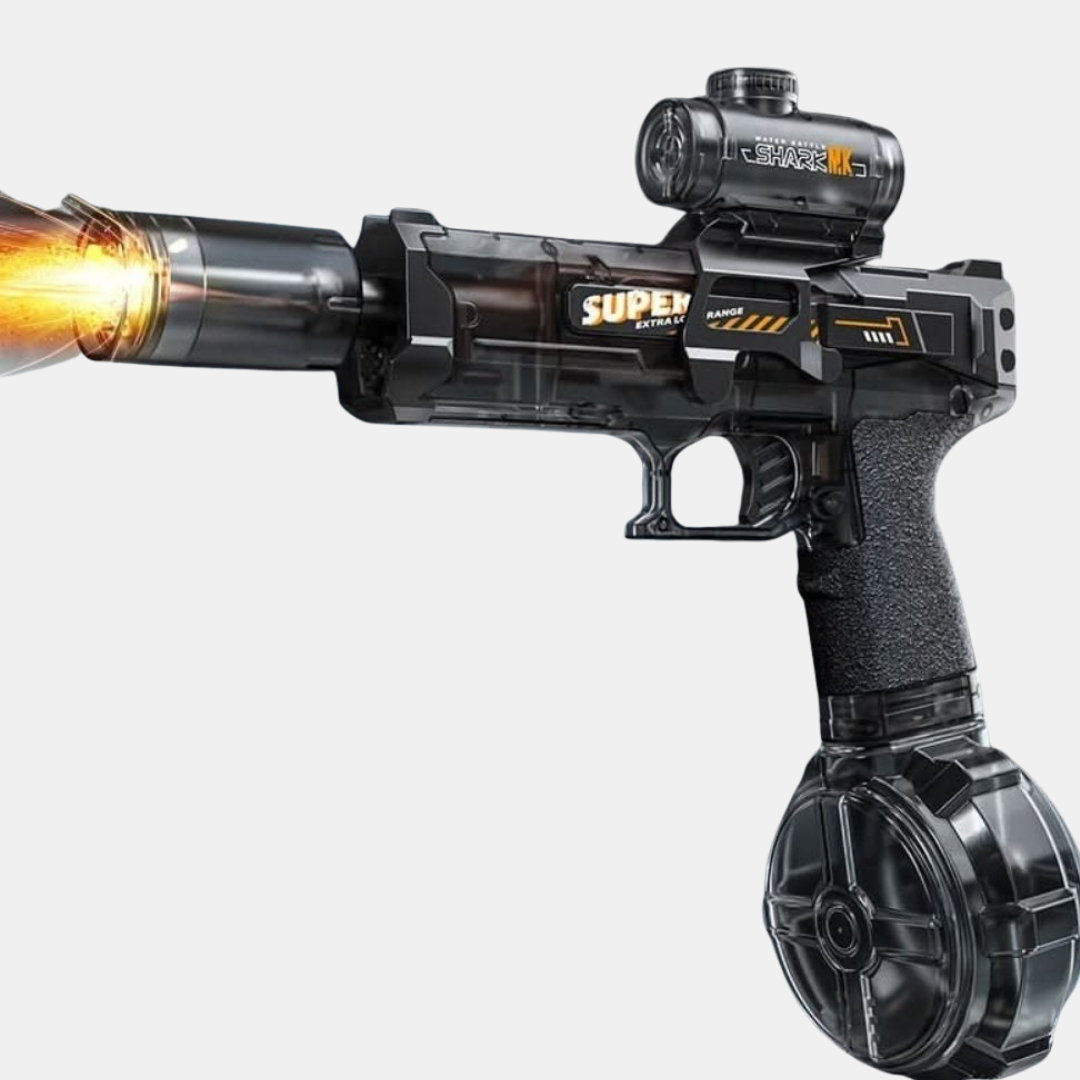 Elektrisk Vandpistol med Flammeeffekt – Dominer Hver Vandkamp Vandlegeøjner Tech Butik Sort Med flammeeffekt