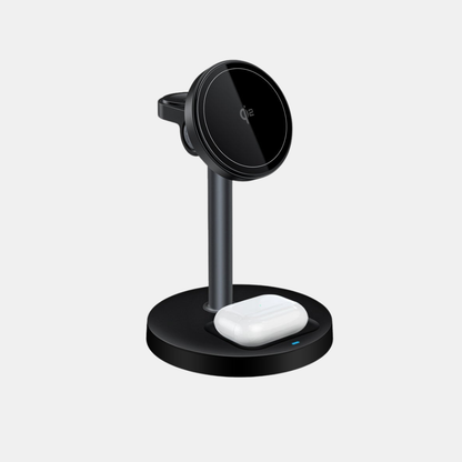3-i-1 Desktop Magnetisk Trådløs Opladerstand Opladere Tech Butik