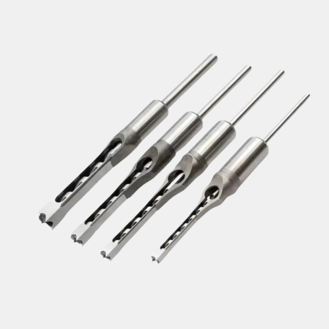 Firkanthulsbor – Præcisionsskæring til Træbearbejdningsprojekter Borebits Tech Butik 4-delt sæt