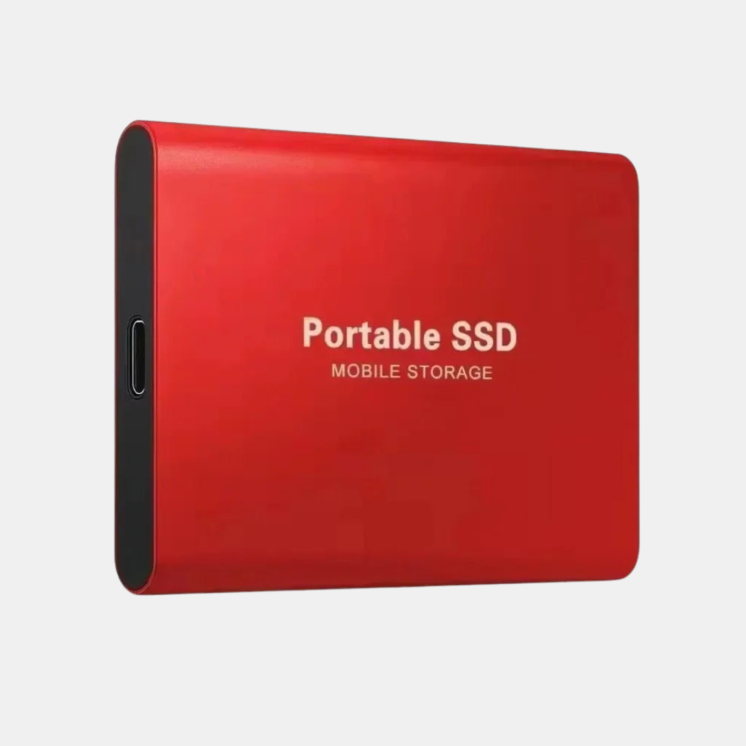 Ultrahurtig 128TB Bærbar SSD – Kompakt, Robust og Altid Klar Tech Butik Rød