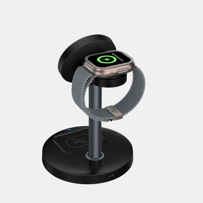 3-i-1 Desktop Magnetisk Trådløs Opladerstand Opladere Tech Butik