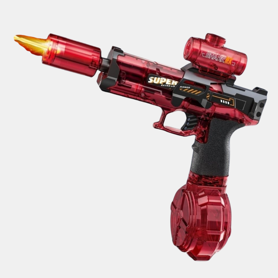 Elektrisk Vandpistol med Flammeeffekt – Dominer Hver Vandkamp Vandlegeøjner Tech Butik Rød Med flammeeffekt