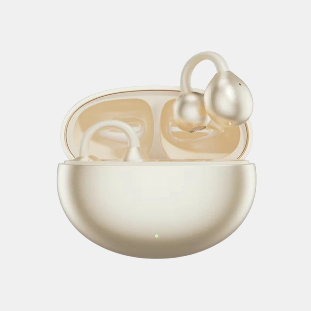 Trådløse Hovedtelefoner – AI Støjreduktion og 72 Timers Frihed Headphones Tech Butik Beige