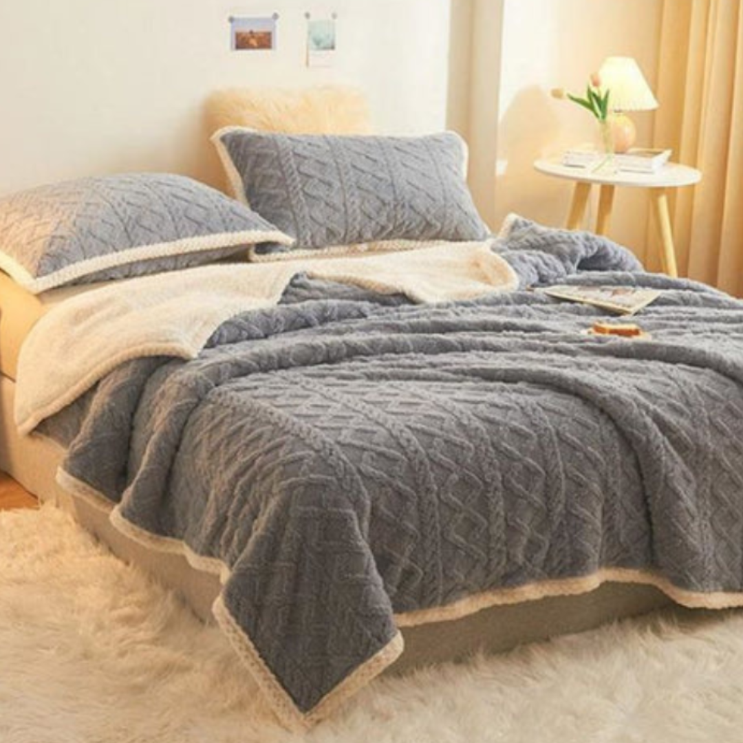 Dobbeltsidet Fløjlsdyne – Luksuriøs Komfort til Rolige Nætter Tech Butik Blå Standard : 59x78 pouces Uden pudebetræk