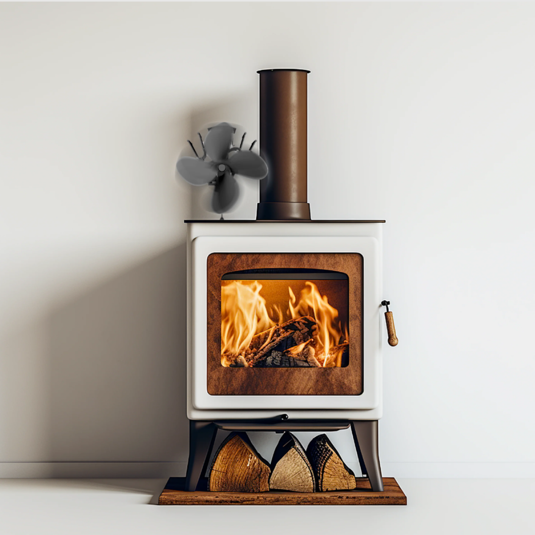 Brændeovnsblæser – Miljøvenlig Varmefordeling til et Varmere Hjem Stove Fan Tech Butik
