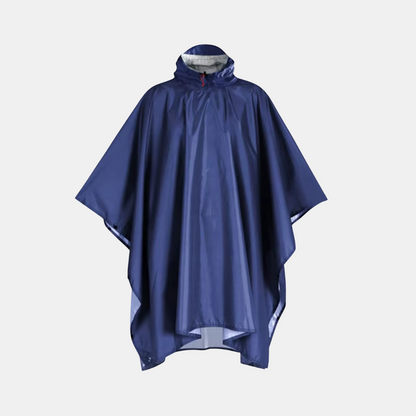 3-i-1 Vandtæt Poncho – Klar til Regn, Vind & Kulde Regnponchoer Tech Butik Marineblå