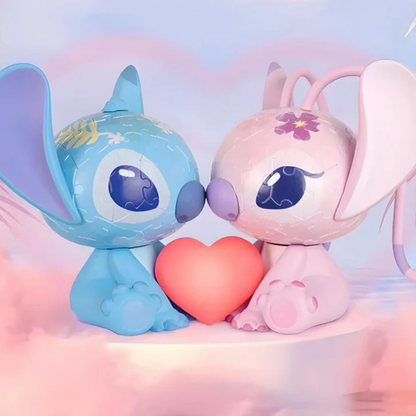 Stitch Puslespil 3D Legetøjslampe – Kreativ & Sjov Natlampe Belysning Tech Butik