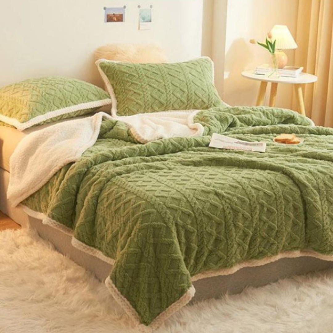 Dobbeltsidet Fløjlsdyne – Luksuriøs Komfort til Rolige Nætter Tech Butik Grøn Standard : 59x78 pouces Uden pudebetræk