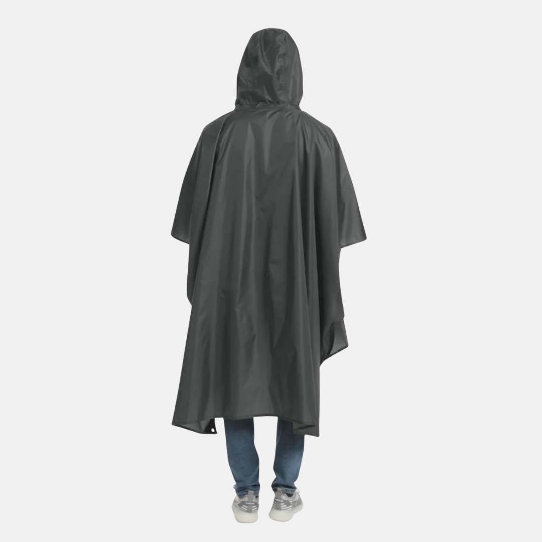 3-i-1 Vandtæt Poncho – Klar til Regn, Vind & Kulde Regnponchoer Tech Butik