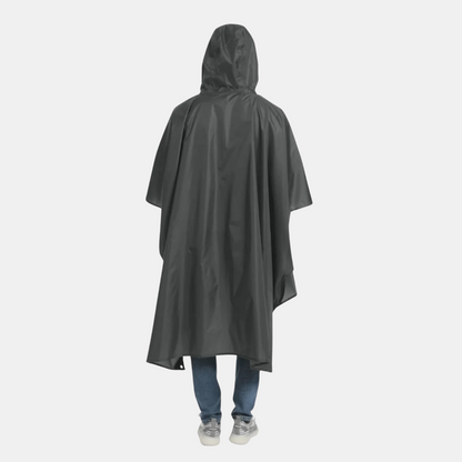 3-i-1 Vandtæt Poncho – Klar til Regn, Vind & Kulde Regnponchoer Tech Butik