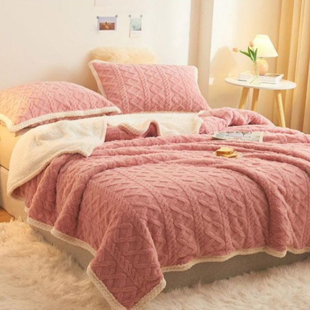 Dobbeltsidet Fløjlsdyne – Luksuriøs Komfort til Rolige Nætter Tech Butik Pink Standard : 59x78 pouces Uden pudebetræk