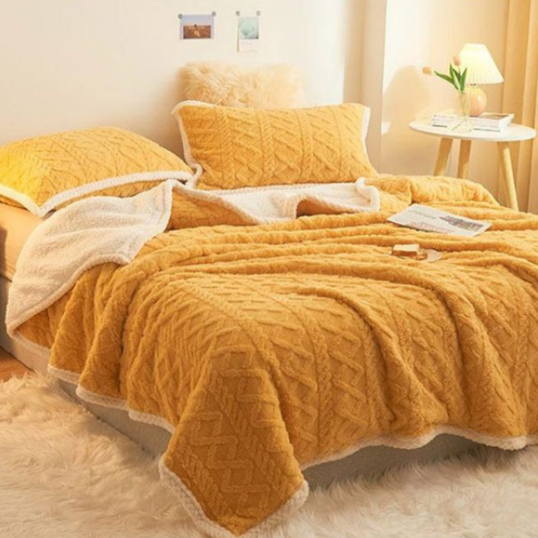 Dobbeltsidet Fløjlsdyne – Luksuriøs Komfort til Rolige Nætter Tech Butik Gul Standard : 59x78 pouces Uden pudebetræk