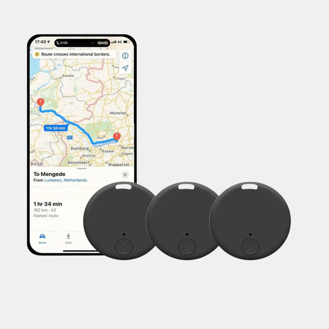 Mini GPS Tracker Sæt (3x) – Kraftfuld Locator til Køretøjer & Nøgler GPS Trackere Tech Butik