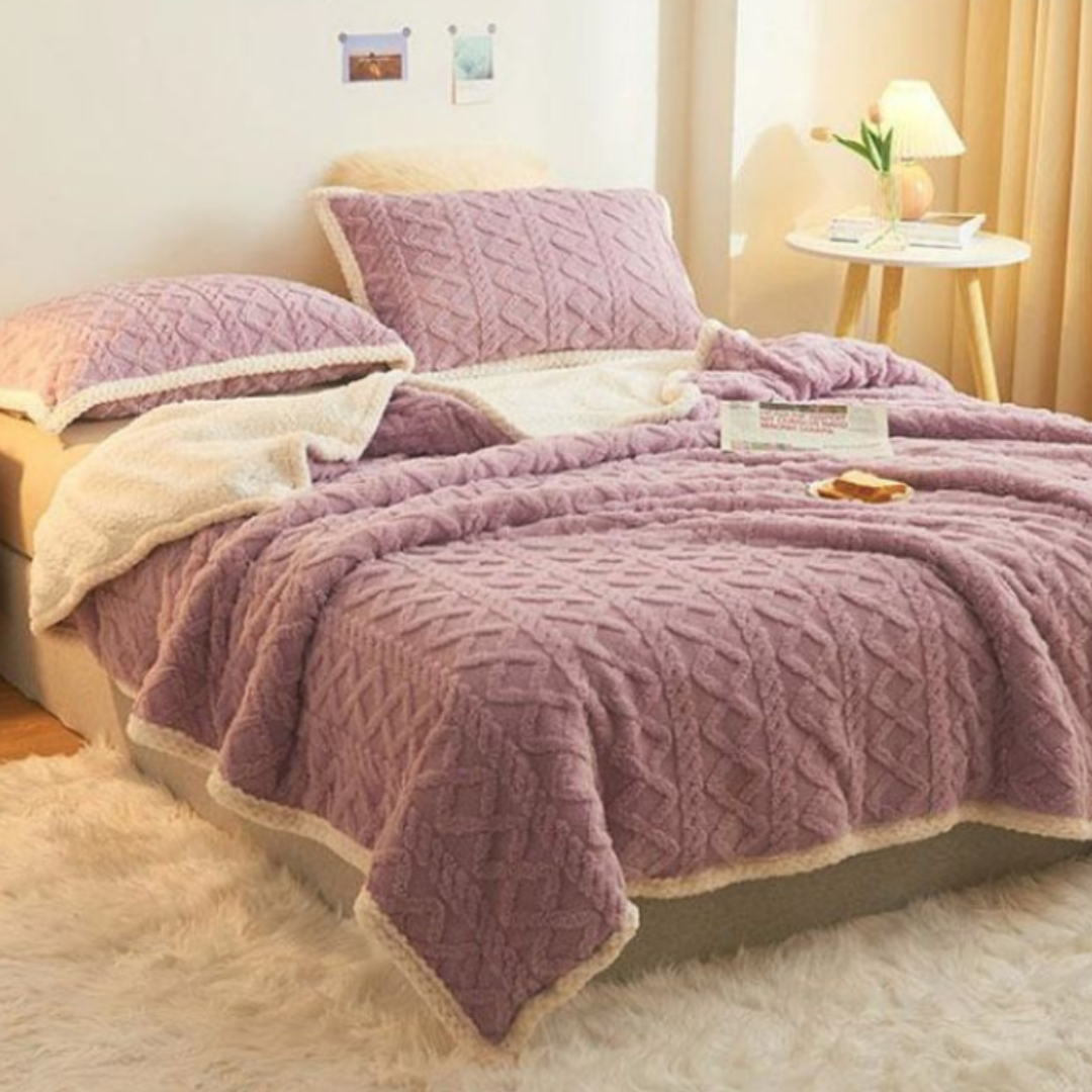 Dobbeltsidet Fløjlsdyne – Luksuriøs Komfort til Rolige Nætter Tech Butik Lilla Standard : 59x78 pouces Uden pudebetræk