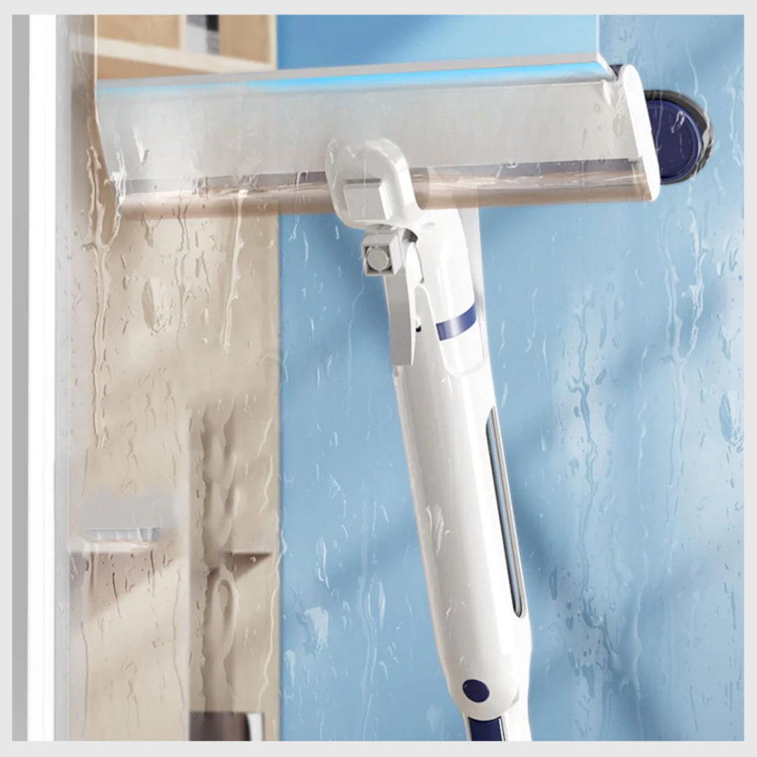 3-i-1 Teleskopisk Vinduesrenser – Spray, Vask & Tør med Lethed Tools Tech Butik