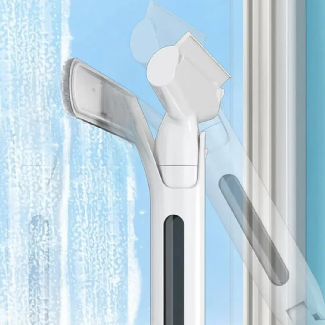 3-i-1 Teleskopisk Vinduesrenser – Spray, Vask & Tør med Lethed Tools Tech Butik