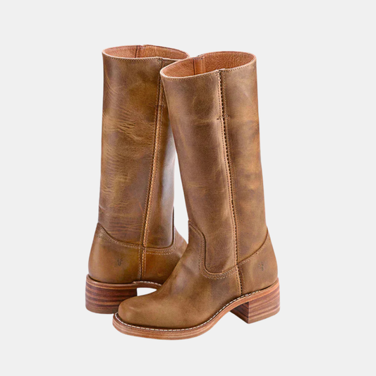 Klassiske Dame Støvler med Blokhæl – Tidløs Stil og Komfort Hele Dagen Women's Boots Tech Butik Brun 36