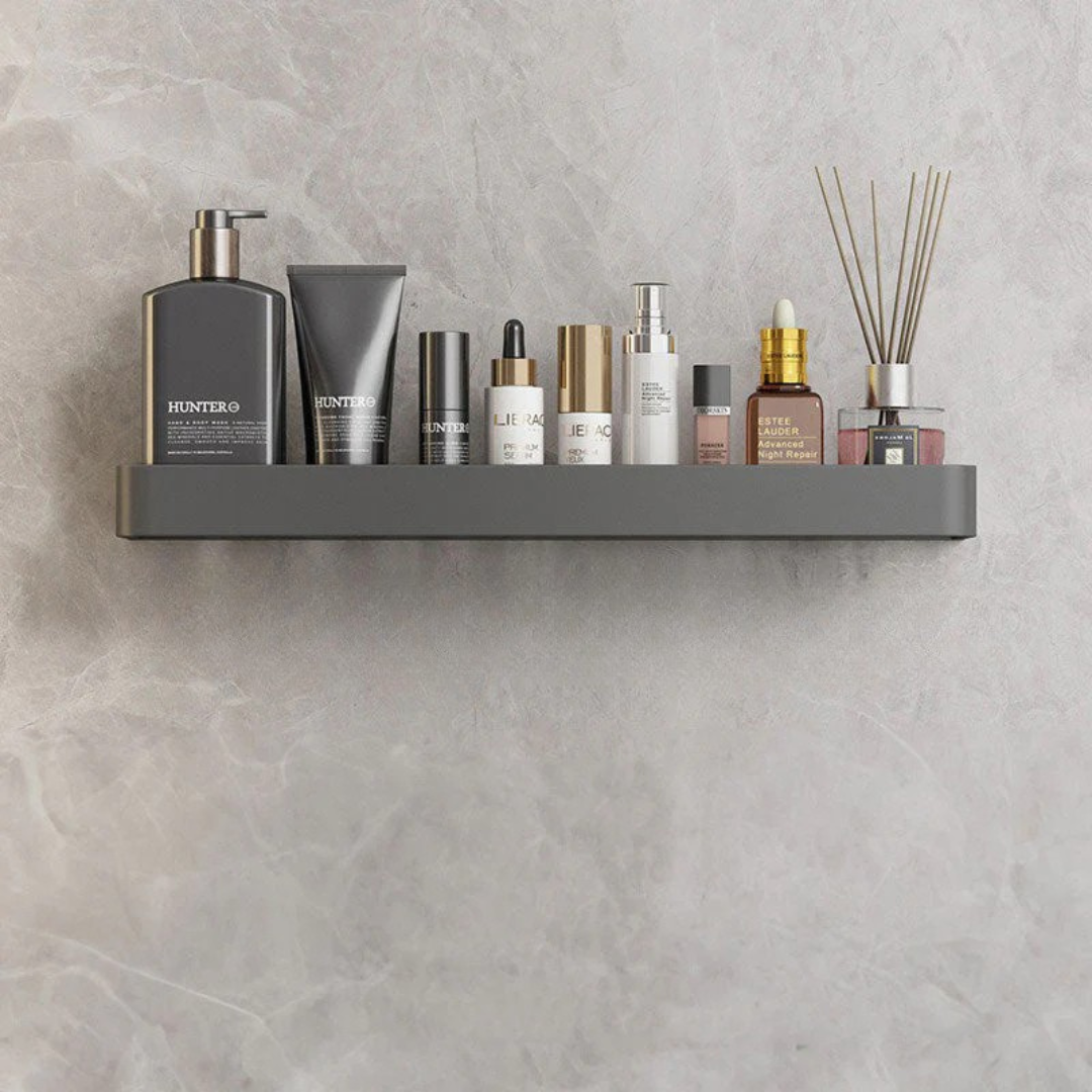 Moderne Badeværelseshylde – Stilfuld Opbevaring til et Rydeligt Rum Badeværelsestilbehør Tech Butik Grå 50 cm