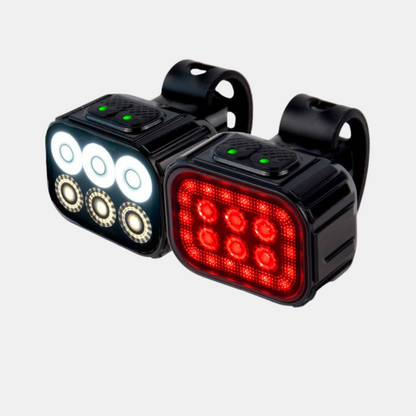 Cykellygtesæt – For- & Baglygter, LED, USB-C Genopladelig, Vandtæt Cykellygter Tech Butik