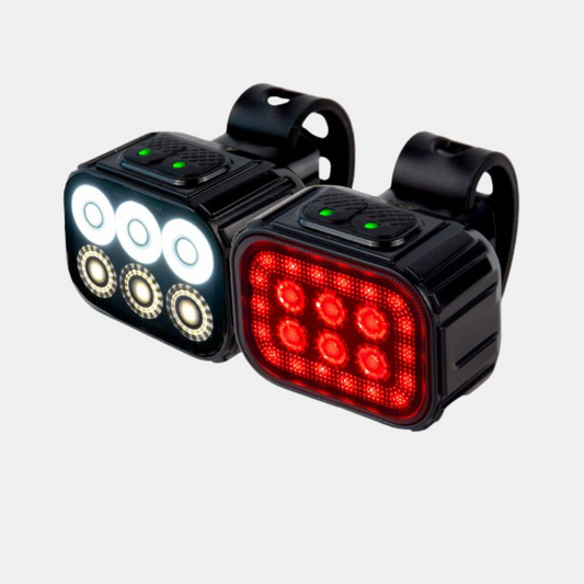 Cykellygtesæt – For- & Baglygter, LED, USB-C Genopladelig, Vandtæt Cykellygter Tech Butik