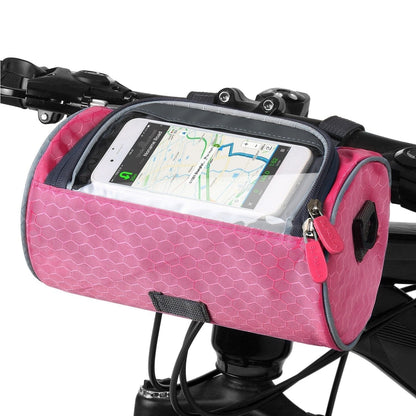 Cykeltaske med Touchscreen og Regnafvisende Design Gadgets Tech Butik Lyserød
